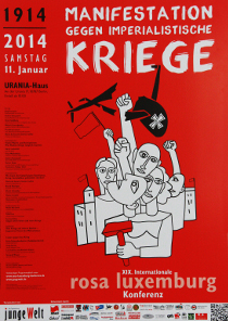 Manifestation gegen imperialistische Kriege